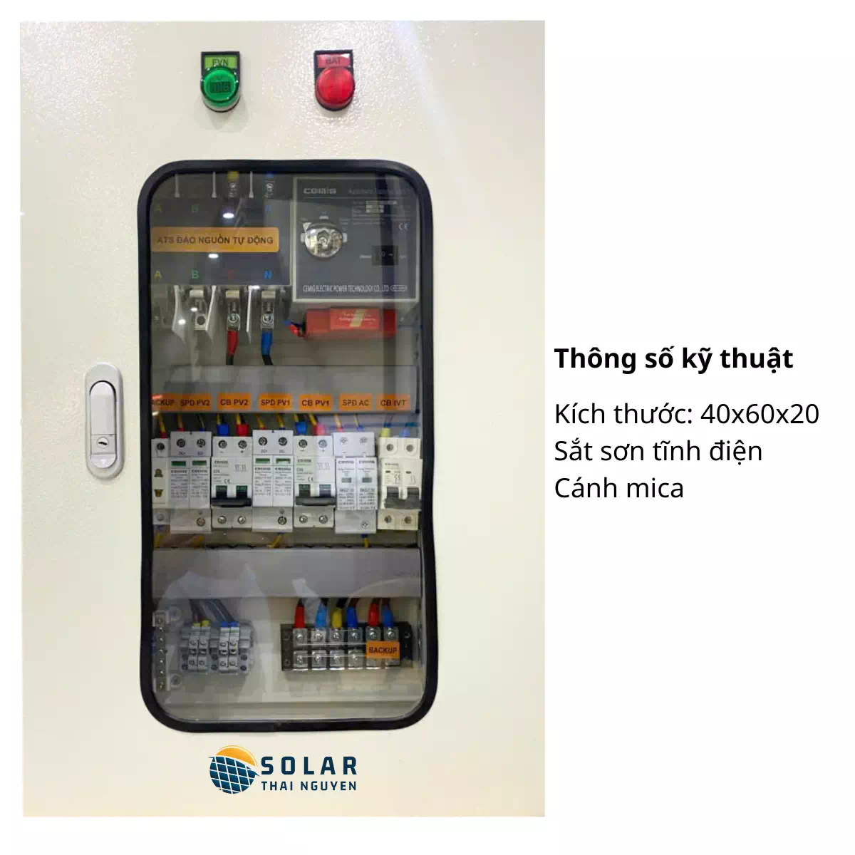 Tủ điện Solar Hybrid 1Pha, 3Pha 2 tu dien solar