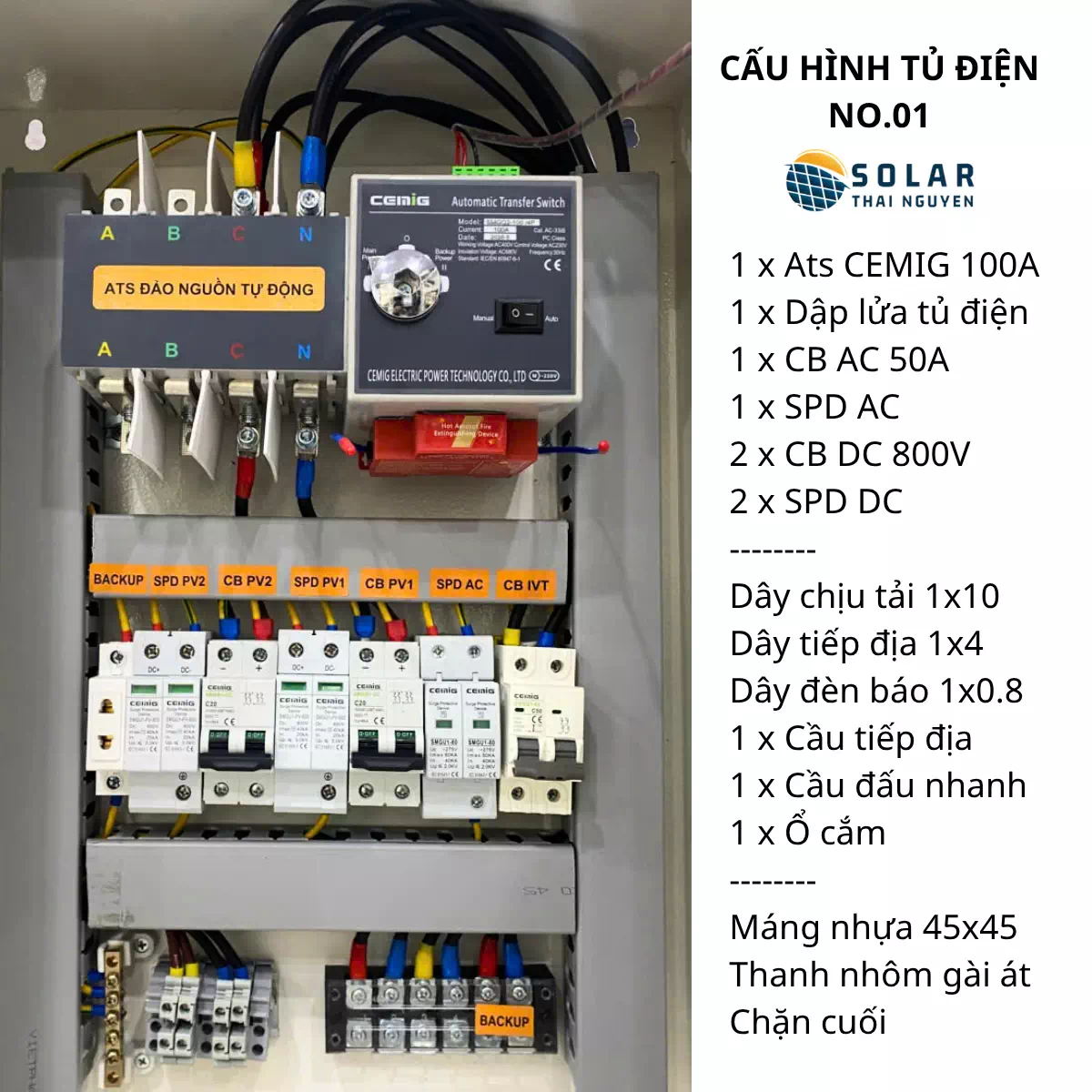 Tủ điện Solar Hybrid 1Pha, 3Pha 4 Tủ điện Solar Hybrid 1Pha, 3Pha - Ảnh 4