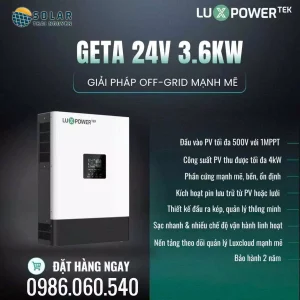 Điện mặt trời Luxpower Geta 3.6KW Lưu 7.5KW 17 Điện mặt trời Luxpower Geta 3.6KW Lưu 7.5KW - Ảnh 9