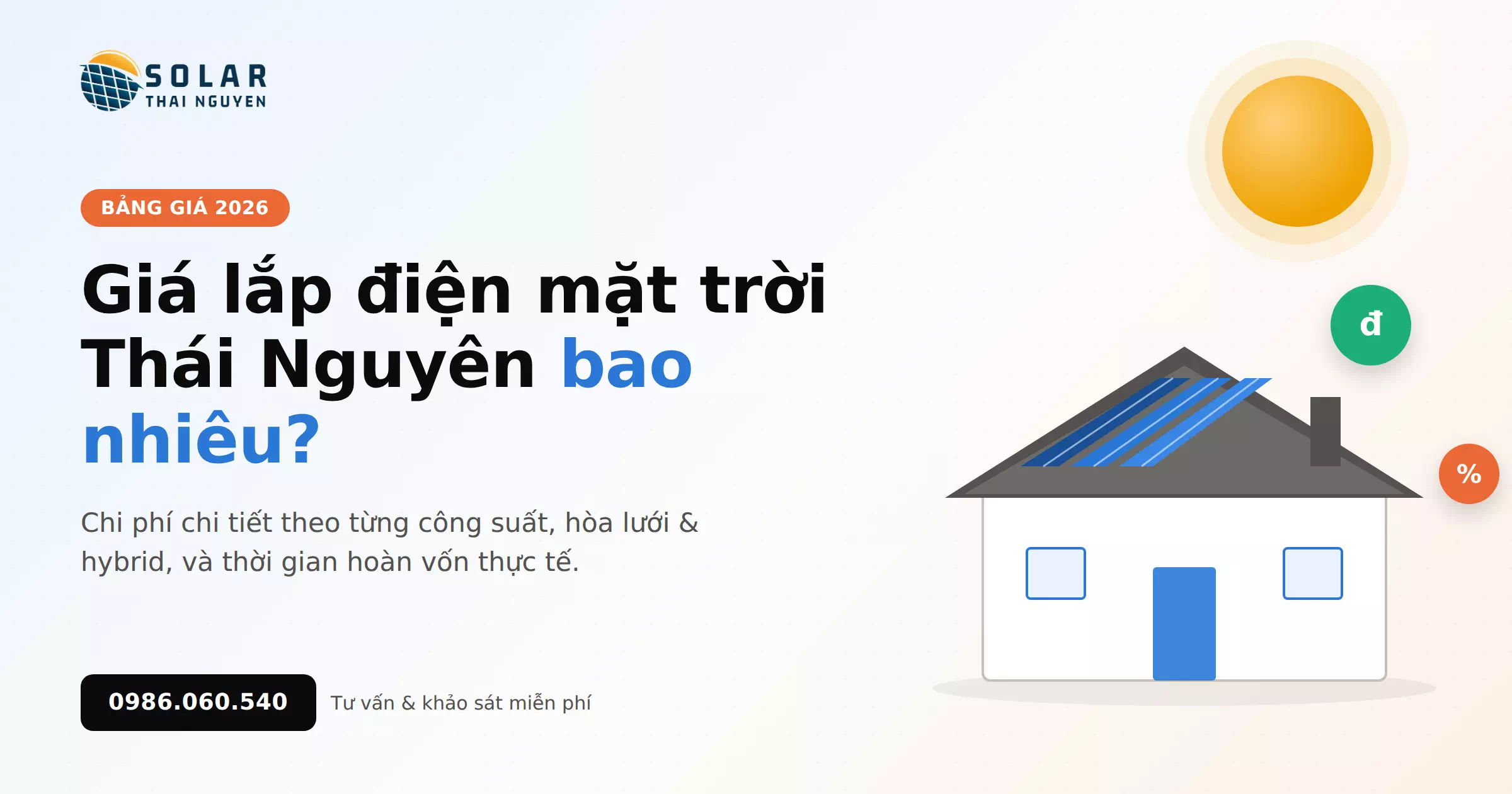 Bảng Giá Lắp Điện Mặt Trời Thái Nguyên, Mới Nhất 2026 1 Giá Lắp Điện Mặt Trời Thái Nguyên Bao Nhiêu