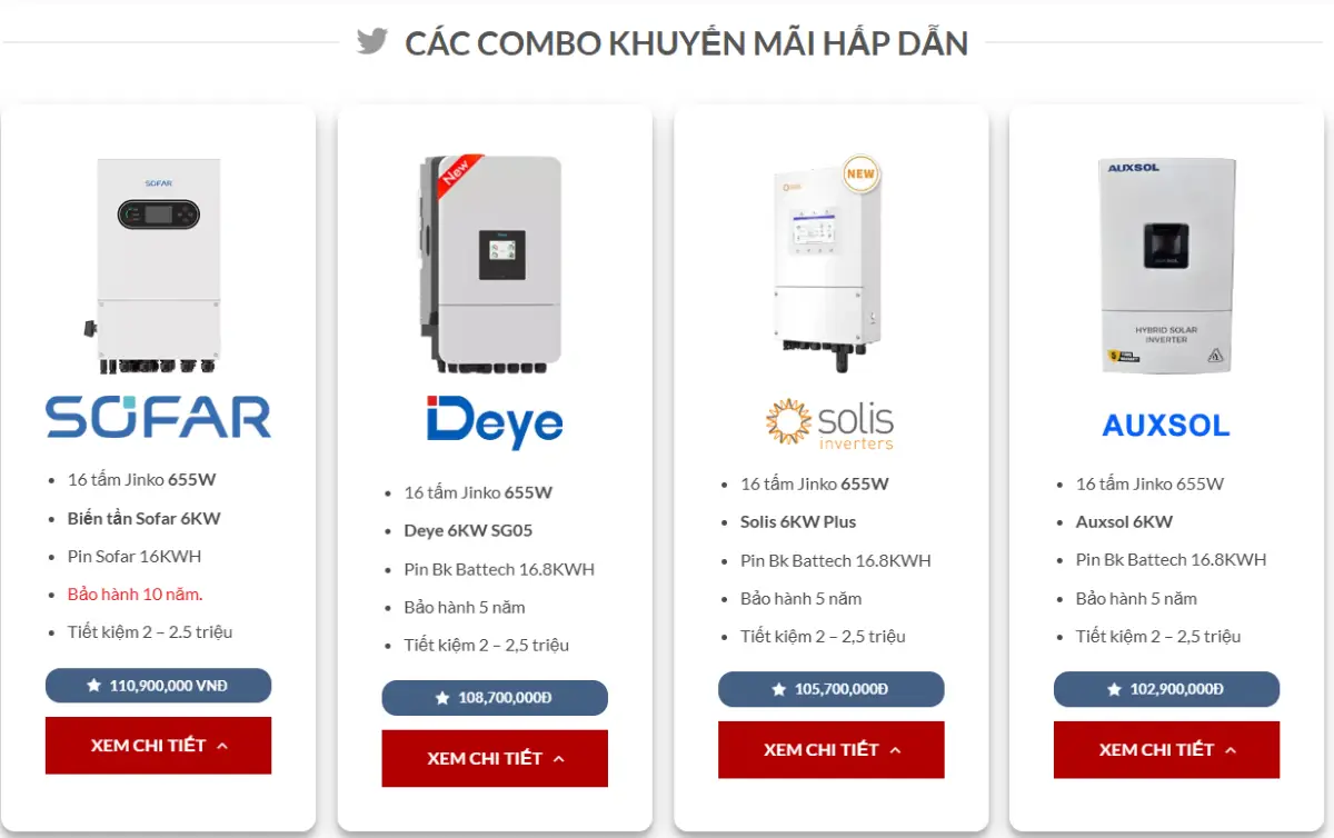 lắp điện mặt trời 6kw hybrid lắp điện mặt trời 6kw hybrid
