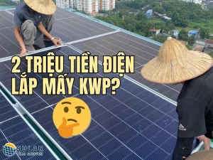 lắp điện mặt trời hóa đơn 2 triệu