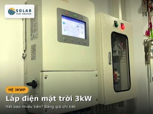 chi phí lắp điện mặt trời 3KW