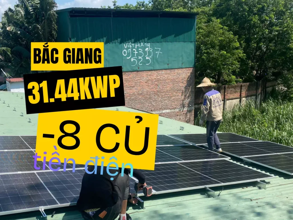 Lắp điện mặt trời TRẠI LỢN Bắc Giang 7 điện mặt trời trại lợn bắc giang