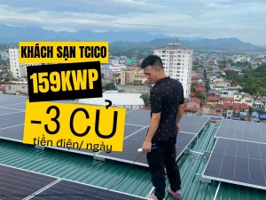 điện mặt trời khách sạn tcico