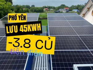 điện mặt trời phổ yên