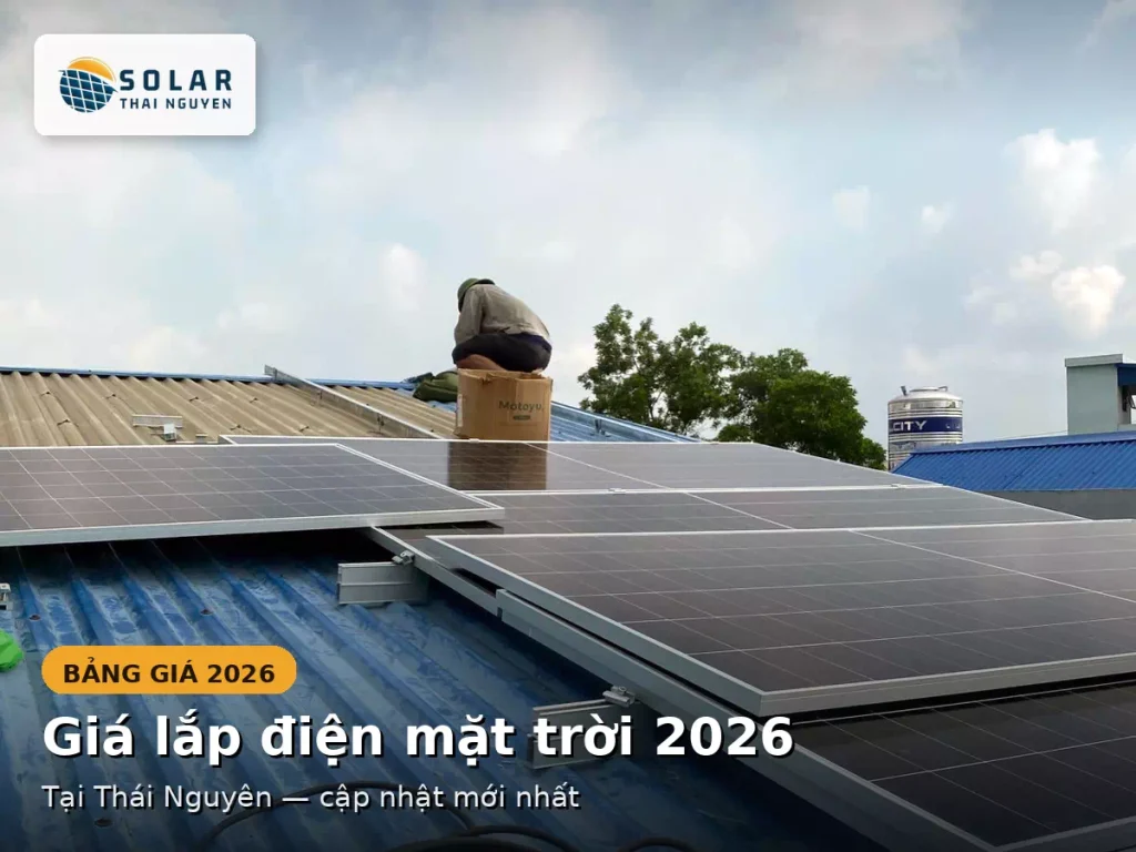 giá lắp điện mặt trời thái nguyên