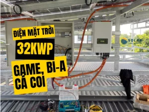 điện mặt trời hồ cá koi
